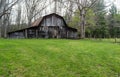 Rustic Old Barn in the Woods Ã¢â¬â Virginia, USA Royalty Free Stock Photo